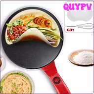 QUYPV ถาดพิซซ่าเครื่องทำเครปไฟฟ้า220V ที่อบขนมไม่ติดกระทะที่อบขนมถาดอบเครื่องครัวอุปกรณ์ทำอาหาร APITV