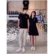 Áo đôi nam nữ váy thun đôi đồ couple tình yêu