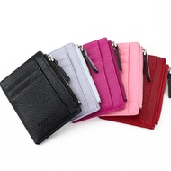 ❒⊙✇  Wallet Mini PU Leather Card Holders Card Slots Purse Small Men Wallet Women Zipper Coin Pocket Ultra Thin Wallet