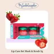 Nuface Wowtermelon Lip Care Set Lip Mask & Lip Scrub 5g x 2pc