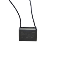 5Pcs CBB61 2-Wire 450V Ceiling Fan Capacitor starter capacitor 2UF 1.5UF Motor Running Rectangle Cap