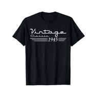 Vintage 80th Birthday Decorations Vintage 1945 80 Years Old T-Shirt