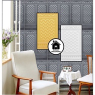 RW Wallpaper 3D Foam Sticker Batik Motif Door Window WallPaper Sticker Foam
