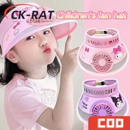 New Cartoon Fan Summer Hat/Sun Hat For Kids/Fan Hat/Sun Hat For Kids/UV protection fan-style Fan Hat