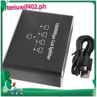 Gigabit Network Splitter 1-To-4 Network Cable Splitter RJ45 Network Port Ethernet Splitter Suitable 