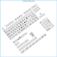 VIVI 136Keys Full Set Customized PBT Sea Salt Course Keycap Dye Sublimation Key Caps