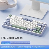 【High Quality】 AULA F75 Wireless Keyboard Gamer Custom Keyboard Hot-Swap 75 Layoutoem Profile Gasket