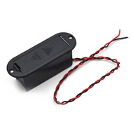50Pcs Guitar Bass Active Pickup 9V Volt Battery Cover Box Case Holder ABS with Adapter Cable Guitarr