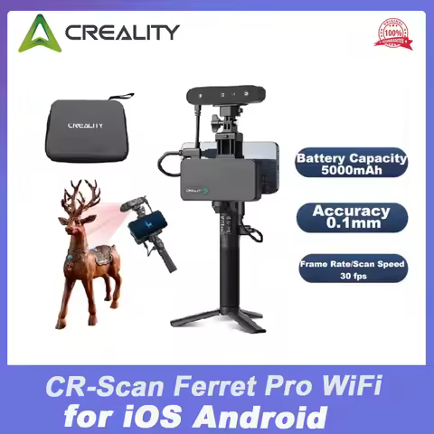 Creality CR-Scan Ferret Pro WiFi 3D Scanner Handheld 24-bit Anti-shake tracking 0.1mmAccuracy Wirele