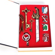 Exquisite Freedom Giant Investigation Attack on Titan Captain Eren Training Badge COS Attack Necklac