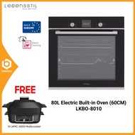 Lebensstil LKBO-8010 Electric Built-in Oven with 10 Function 60cm 80L - LKBO8010