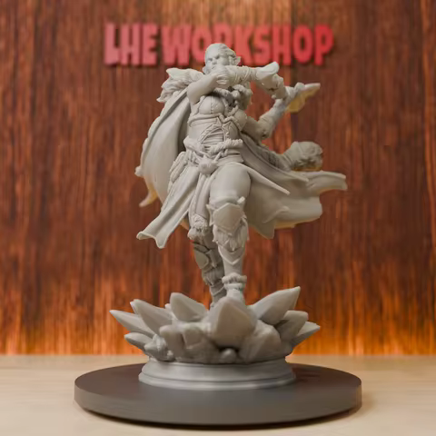 Female Goliath Barbarian Miniatures | 28mm-75mm | Resin 3D Printed DND Pathfinder Mini | Unpainted G