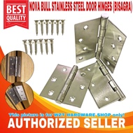 NOVA BULL STAINLESS STEEL DOOR HINGES / BISAGRA