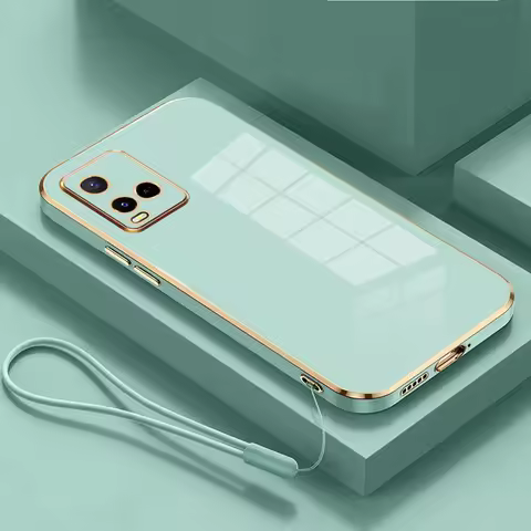 For vivo Y33s Case vivo Y21 Y21s Cover Shockproof Bumper Color TPU Frame Transparent Vivo V2111 V210