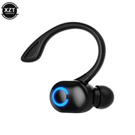 Wireless Bluetooth Ear Hook Earphones Single Mini Handsfree Headphone HIFI Bass Noise Cancelling Sports Headset with Mic Over The Ear Headphones