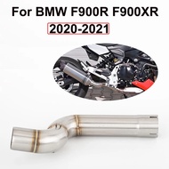Motorcycle Exhaust Pipe Escape Muffler Middle Link Pipe 51mm Connecting Pipe For BMW F900R F900XR F 