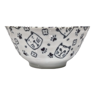 JUST HOME 日本製陶瓷5.5吋多用碗4入組 5829-01 14 x 6.5cm  貓咪家族  1組