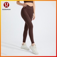 Lululemon Nude Yoga Pants Women's Rib Fabric No Embarrassment Thread Design Fitness Pants F MM402