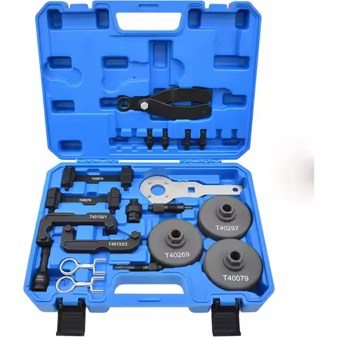 21PCS Camshaft EngineTiming Tool Kit for Audi VW EA837 2.0T 2.4 2.5 2.8 3.0T 3.2T 4.2 5.2 T40133 T40