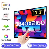 17.3 Inch 4K Portable Monitor Touchscreen 3840X2160 Metal With Type-c B HDMI-Compatible for Laptop Xbox Switch Gaming Di