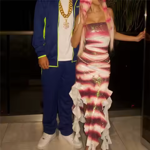 Halloween Shark Tale Costume for Adults Oscar and Lola Couple Costume Halloween Women Sparkle Ruffle