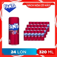 THÙNG 24 LON NƯỚC NGỌT HƯƠNG XÁ XỊ FANTA 320ML