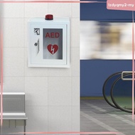 [LzdyqmyfaMY] Aed Cabinet Portable Machine Box with Handle Empty Clear Mounted Case Accessory Profes