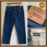 【Direct from Japan】90s USA-made Levi's 505 Orange Tab Denim Pants, Size 33