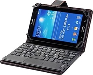 Keyboard Case for Alcatel 1T 7, Universal 7.0'' to 7.9'' Tablet Keyboard Folio Case, Synthetic Leath