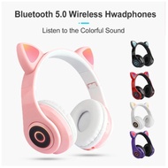 Cat Ear circle B39 Wireless Bluetooth LED headphone light wireless