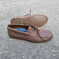 Advan Shoes Brown Crazy Horse Distressed Effect Men's Leather Boat Shoes Marikina Made Topsiders