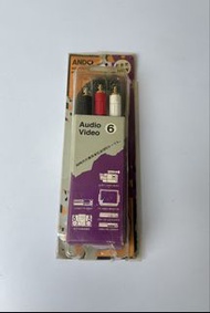 Ando 一開二音頻線於高效率傳輸的OFC（無氧銅）音頻線1.8米長Audio Cable