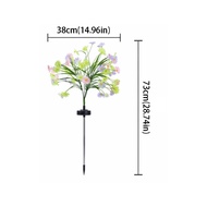 MUKANG Waterproof Solar Powered Lamp 7 Head Small Wild Chrysanthemum Solar Flower Light Villa Simula