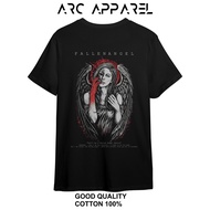 Fallen Angel Black Cotton 30s Men's T-shirt