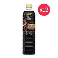 UCC - 原箱 日本版上島咖啡Black職人深煎無糖黑咖啡 原箱(膠樽裝12x900ml)#6596 UCC Shokunin Coffee No Sugar