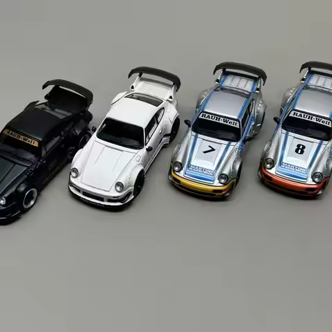 Model Model Porsche Rwb964 930 1:64 Alloy Car Model