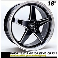 NEW SPORT RIM 18 INCH RM2380 4pc Rim (4X100PCD ) ATIVA MODEL (KENA BELI 2kali 1pay 2pc 1box pos)需要结账