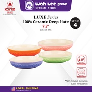 Color King Luxe Series Ceramic Deep Plate 7.5″ (Set Of 4 pcs) WAH LEE STORE