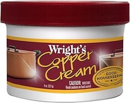 Wright’s Copper Cream - For Cleaning and Polishing Pots, Sinks, Mugs, Hardware, Pans and More - 8 fl