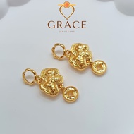 Grace Jewellery GRC000204 Gold 916 Charm Crushed Ice Rich Horse/Emas 916 Charm Sparkling Ice Kuda Ka