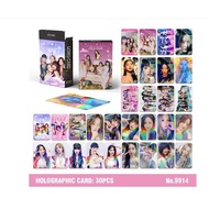 UNGU [30Pcs] Hologram Photocard G-Idle Purple Pink 30 Lomo Card Photo Card (G)-Idle Kpop Lomocard Kp