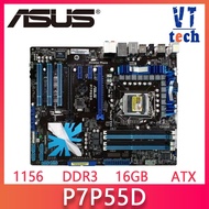 used P7P55D /-E / PRO motherboard DDR3 LGA 1156 for I5 I7 CPU USB2.0 SATA II P55 Desktop motherborad