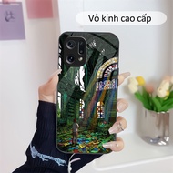 Oil Painting Tempered Glass Case OPPO F5,OPPO F7,OPPO F9,OPPO F11,OPPO F11 Pro Premium Glass Case