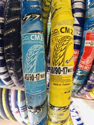 ยางนอกคาเมล ลายCM2 หรือลายไฟ ยางแก้มเตี้ย มีเบอร์ให้เลือก 45/90(1.75-17) 50/90(1.85-17) ราคาต่อเส้น