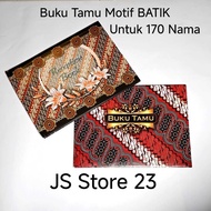 Wedding Invitation Guest Book with Btik Motif Wedding Guest Book for Writing the Guest List