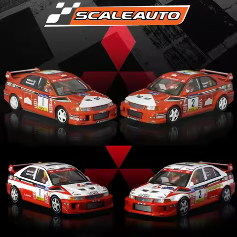 Scaleauto Slot Car 1:32 Mitsubishi Evo SC-6283R V/SC-6284R VI/SC-6285R Rally Catalunya 1998/SC-6286R