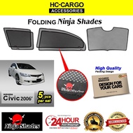 Honda Civic FD 2006 - 2011 Magnetic Ninja Sun Shade Sunshade Ninja Sun Shade