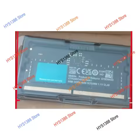 CT8G48C40S5 8G DDR5-4800 SODIMM 1.1V CL40 notebook memory module