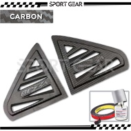 Car Carbon Rear Window Cover Perodua Bezza Rear Side Window Mirror Cover Protector