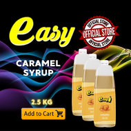 Easy Brand Caramel Flavoring Syrup 2.5Kg (Pack of 3) – Rich & Creamy Syrup for Coffee, Drinks & Dess